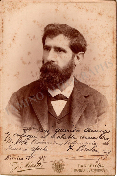 Breton, Tomas - Signed Cabinet Photo 1892