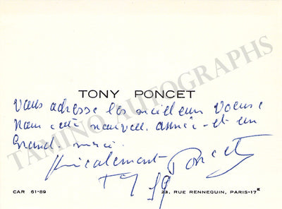 Poncet, Tony