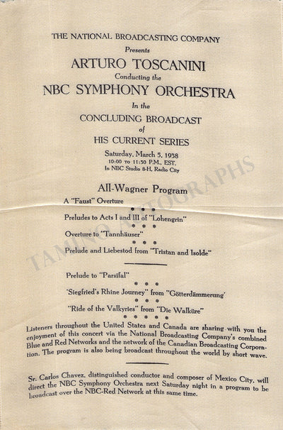 NBC 1938 (Silk Program II)