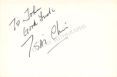Chin, Tsai - Signed Card & Photo