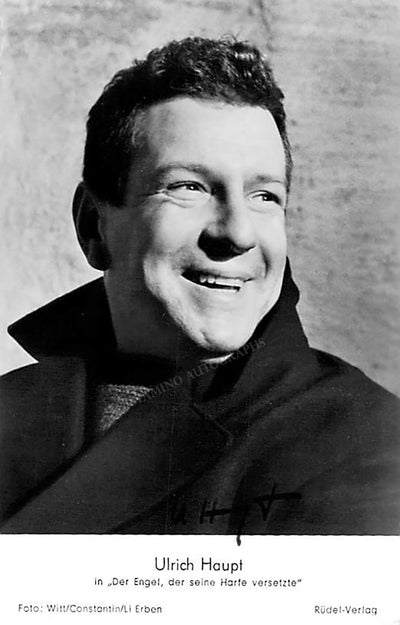 Haupt, Ulrich - Signed Photo in "Der Engel, der seine Harfe versetzte"