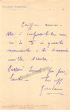 Giordano, Umberto - Autograph Note Signed