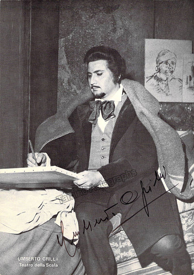 GRILLI, Umberto (Various Autographs)
