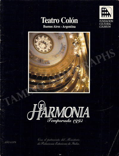 Ughi, Uto - Signed Program Buenos Aires 1992