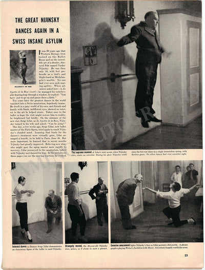 Nijinsky, Vaslav - Set of 2 Magazine Articles from 1940s