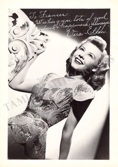 Ellen, Vera - Signed Photograph