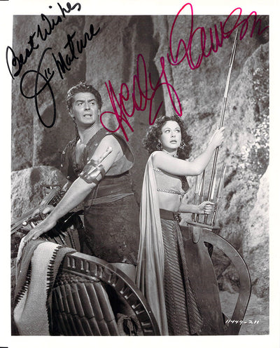 Lamarr, Hedy - Mature, Victor - Signed Photograph in "Samson & Delilah"