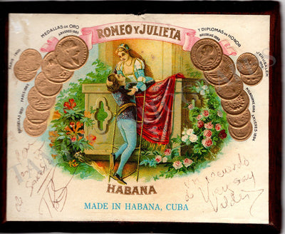 Valdes, Viengsay - Signed Cuban Cigarette Label