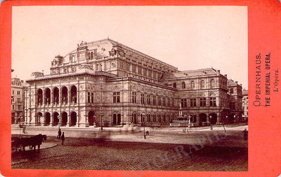 Vienna Imperial Opera - Vintage Photograph CDV