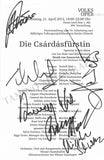 Vienna Opera - Collection of Signed Cast Pages 2001-2016 (Part II)