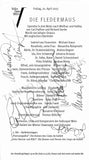 Vienna Opera - Collection of Signed Cast Pages 2001-2016 (Part II)