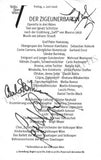 Vienna Opera - Collection of Signed Cast Pages 2001-2016 (Part II)