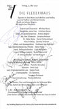 Vienna Opera - Collection of Signed Cast Pages 2001-2016 (Part II)