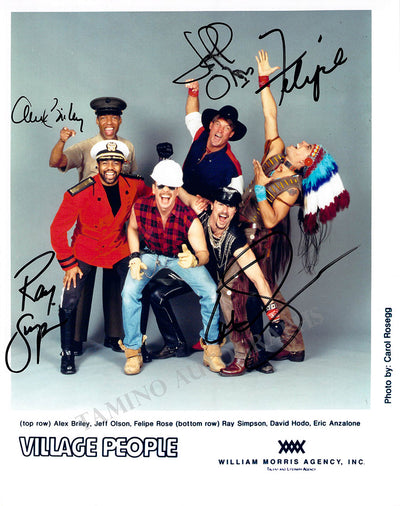 Village People - Photo Signed by 5 Members