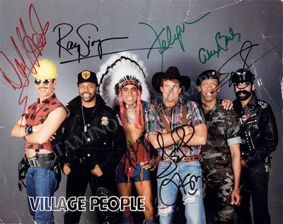 Village People - Signed Photograph by All 6