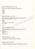 Violinists - Set of 7 Unsigned Concert Programs Salzburg Festival