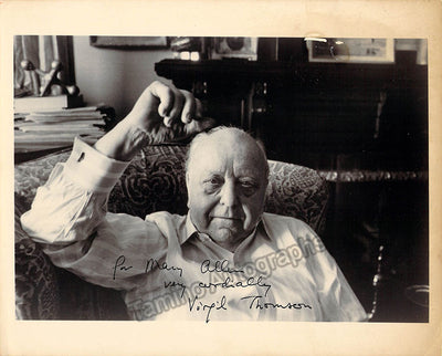 Thomson, Virgil - Signed Photograph