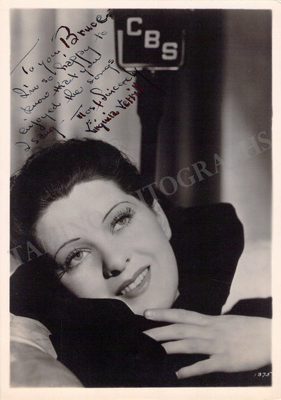 Verrill, Virginia - Signed Photograph