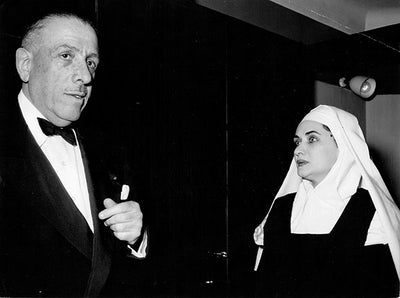 Zeani, Virginia - Signed Photograph with Francois Poulenc in Dialogues des Carmelites, World Premiere 1957