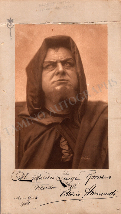 Arimondi, Vittorio - Signed Photograph 1908