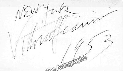 Giannini, Vittorio - Signed Card 1953