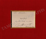 Horowitz, Vladimir - Signed Card 1977