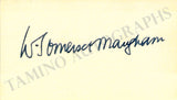 Somerset Maugham, William - Signed Visiting Card