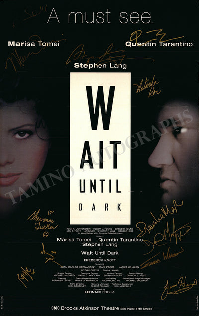 Wait Until Dark - Signed Broadway Poster