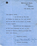 Windsor, Edward & Wallis - Signed Page 1944