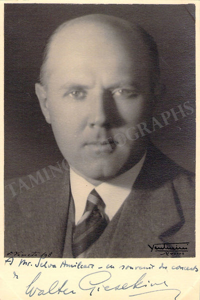 Gieseking, Walter - Signed Photograph