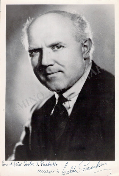 Gieseking, Walter - Signed Photograph