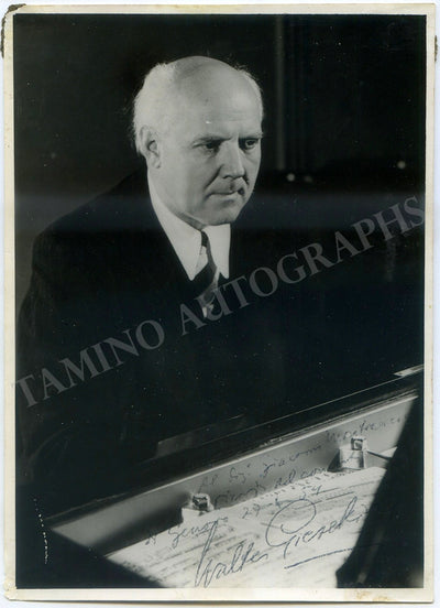 Gieseking, Walter - Signed Photograph 1954