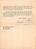 Price, Walter W. - Typed Letter Signed 1935 to A. Toscanini