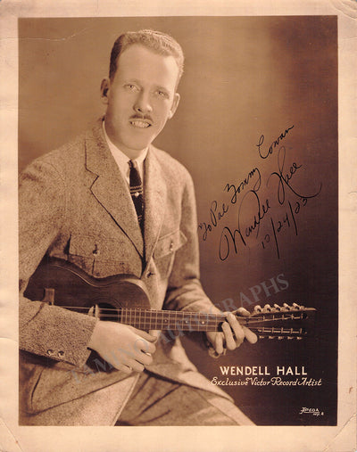 Hall, Wendell - Signed Photograph 1923