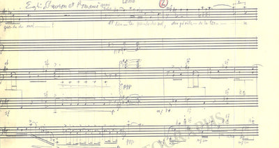 Egk, Werner - Autograph Manuscripts (Various Options)