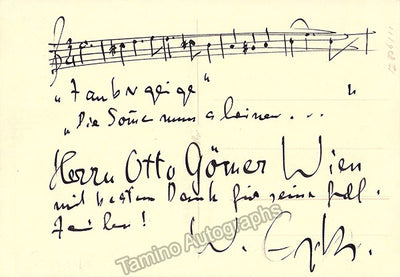 Autograph Music Quote Signed (II)