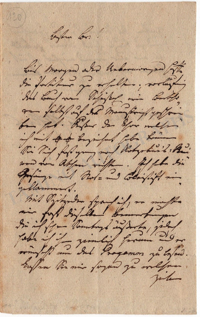 Ehlers, Wilhelm - Autograph Letter Signed 1824