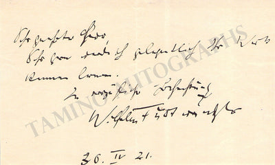 Signed Note (1921)