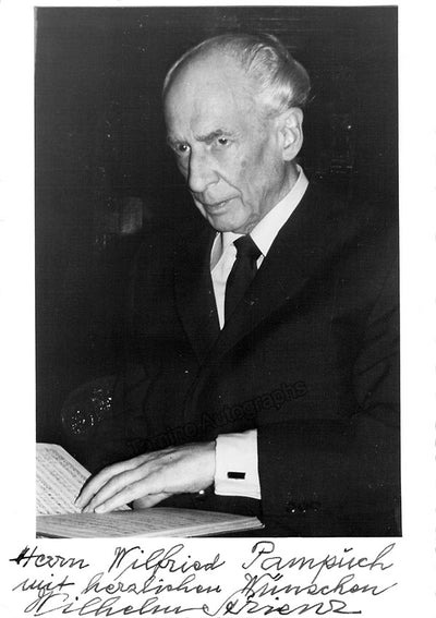 Strienz, Wilhelm - Signed Card & Photo