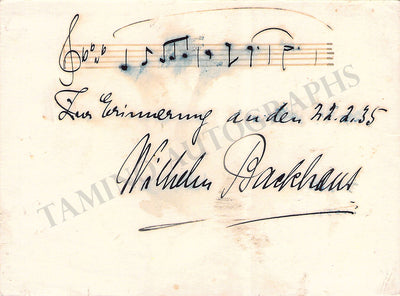 Autograph Music Quote (1935)