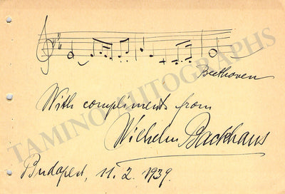 Autograph Music Quote (1939)