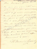 Clauss-Szarvady, Wilhelmine - Autograph Letter Signed
