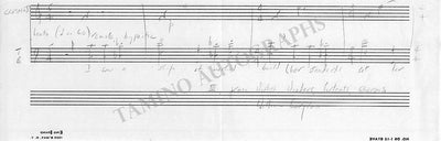 Bergsma, William - Autograph Musical Quote Signed