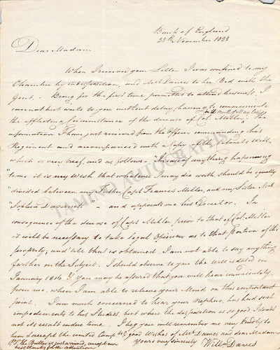 Dawes, William - Autograph Letter Signed 1823