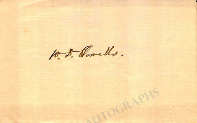 Howells, William Dean - Signature Card