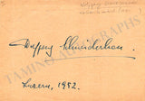 Schneiderhan, Wolfgang - Signed Postcard 1952