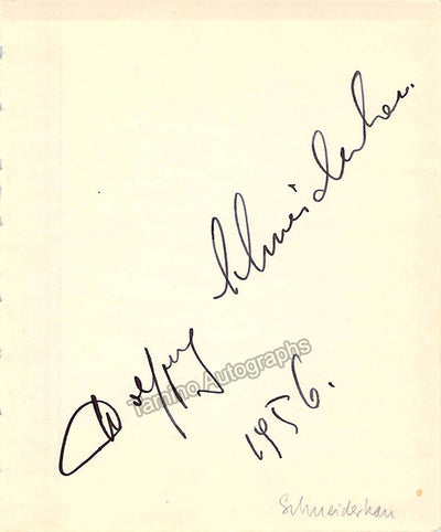Signed Album Page (1956)