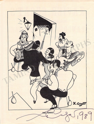 Cugat, Xavier - Signed Flyer 1989