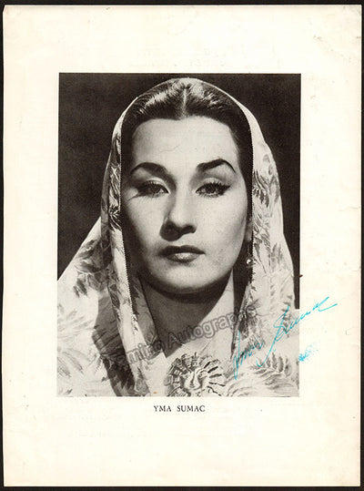 Sumac, Yma - Signed Photograph