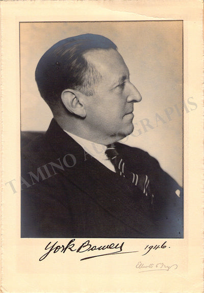 Bowen, York - Signed Photograph 1946
